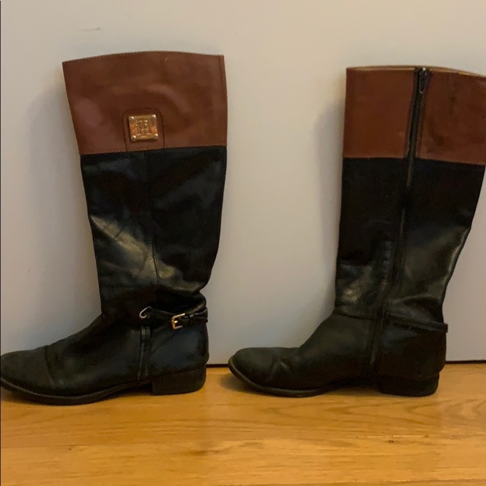 Tommy Hilfiger Leather Riding Boots